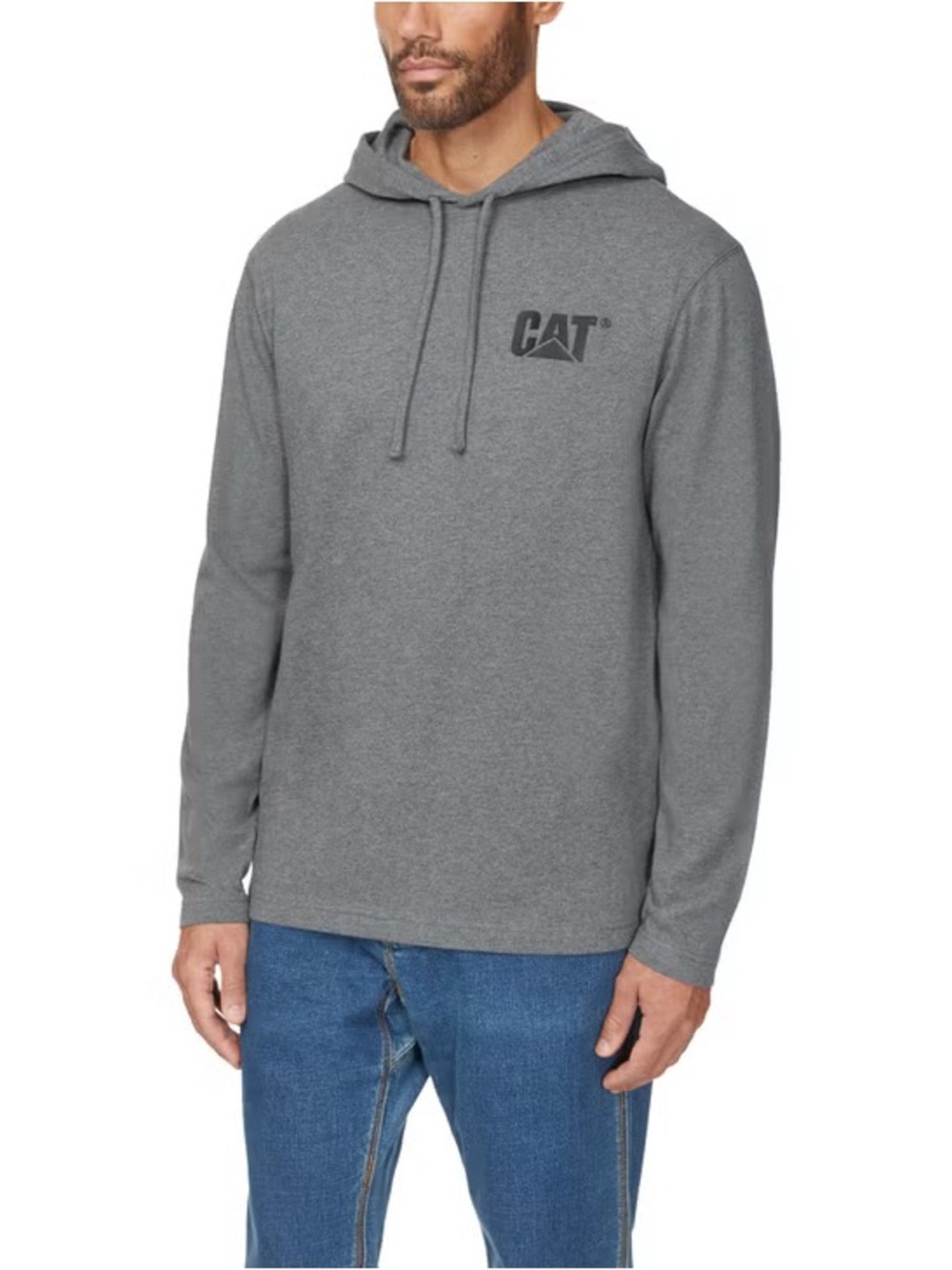 Cat by Caterpillar Men's Long Sleeve Jersey Hoodie